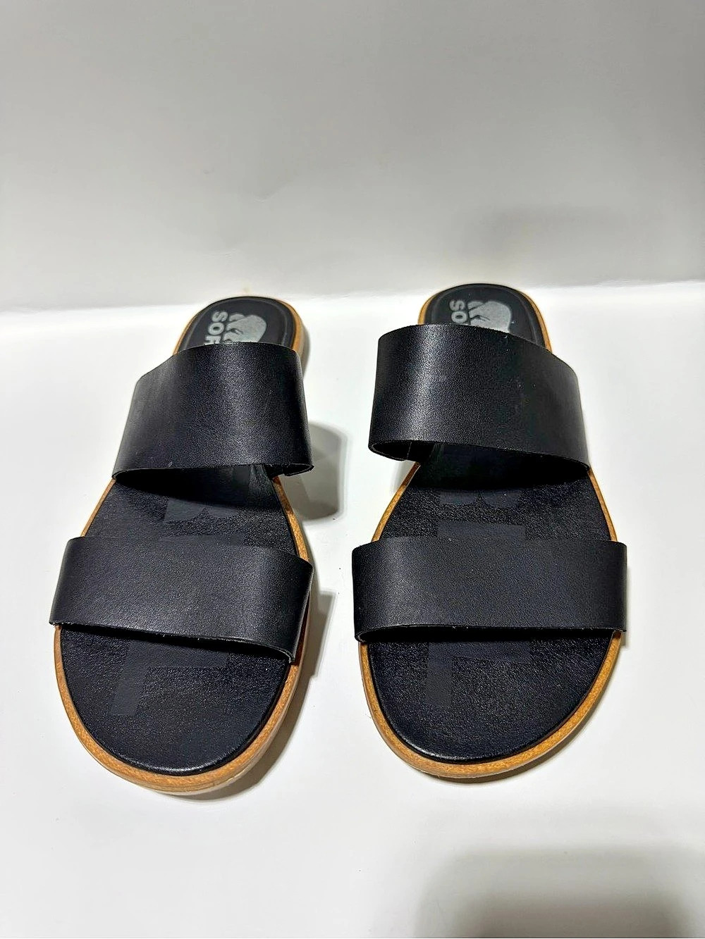 SOREL Roam'n Slide Women's Black & Brown Sandals Size 8